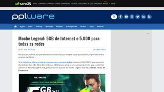 
                            3. Moche Legend: 5GB de Internet e 5.000 para todas as redes