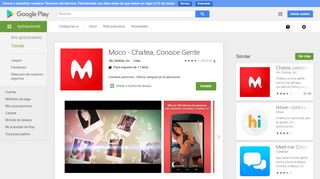 
                            10. Moco - Chatea, Conoce Gente - Aplicaciones en Google Play