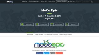 
                            9. MoCo Epic Online Registration - BikeReg.com