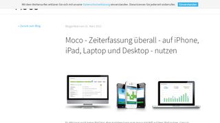 
                            7. Moco - Zeiterfassung überall - auf iPhone, iPad, Laptop und | MOCO