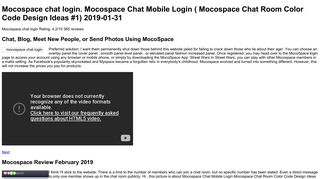 
                            6. Mocospace chat login. MocoSpace Login: Full Login, ...