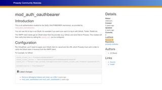 
                            7. mod_auth_oauthbearer - Prosody Community Modules