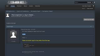 
                            4. Mod organizer 2, log in failed... - STEP Forums