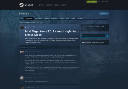 
                            5. Mod Organizer v2.1.2 cannot sighn into Nexus Mods :: Fallout 4 ...
