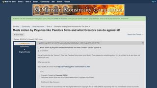 
                            2. Mod The Sims - Mods stolen by Paysites like Pandora Sims and what ...