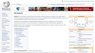 
                            9. Modafinil – Wikipedia