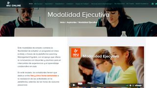 
                            10. Modalidad Ejecutiva - IEU Online - Universidad IEU