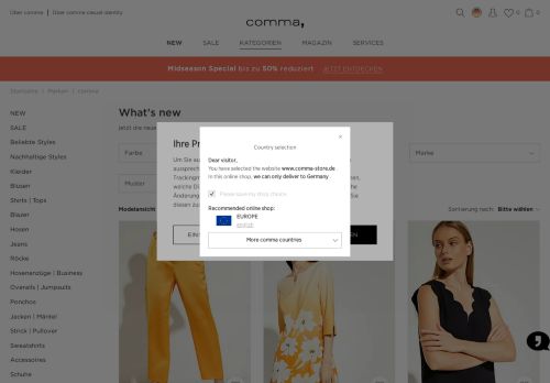 
                            10. Mode & Accessoires für Damen online shoppen | comma