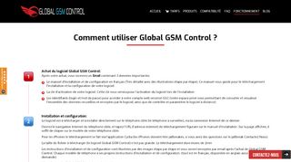 
                            6. Mode d'emploi - Global GSM Control