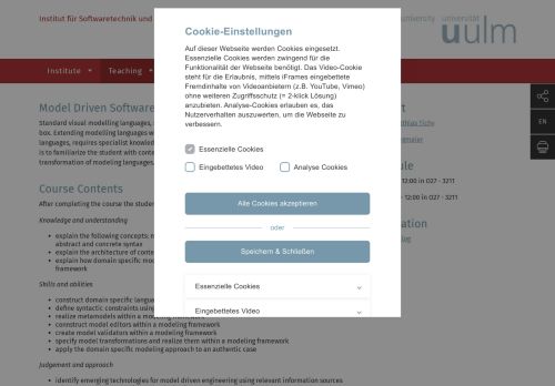 
                            6. Model Driven Software Engineering - Universität Ulm