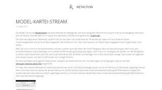 
                            5. Model-Kartei-Stream – netAction