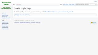 
                            4. Model Login Page - Wiki.MyFreeCams.com