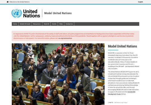 
                            10. Model United Nations - outreach.un.org.ngorelations - the United ...