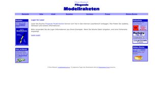 
                            12. Modellraketen Buch Leserlogin