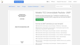 
                            8. Modelo TCC Universidade Paulista - UNIP - FastFormat