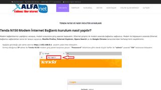 
                            8. Modem Kurulumu - Alfa Net Telekomünikasyon Yüksek Hizli Fiber ...