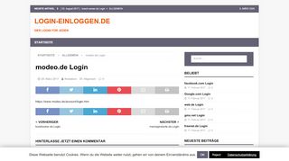 
                            10. modeo.de Login - Login-einloggen.de