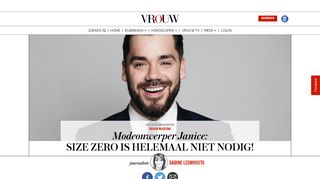 
                            9. Modeontwerper Janice: 'Size zero is helemaal niet nodig' | vrouw.nl