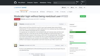 
                            5. Moderator login without being nextcloud user · Issue #1022 ... - GitHub