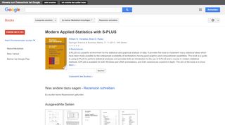
                            12. Modern Applied Statistics with S-PLUS - Google Books-Ergebnisseite