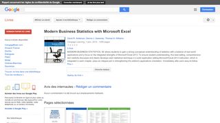 
                            8. Modern Business Statistics with Microsoft Excel