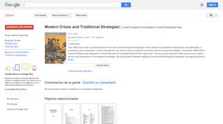 
                            9. Modern Crises and Traditional Strategies: Local Ecological Knowledge ...