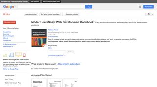 
                            8. Modern JavaScript Web Development Cookbook: Easy solutions to common ...