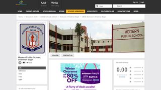 
                            13. Modern Public School, Shalimar Bagh,Delhi-110088 | CBSE School |