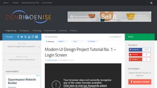 
                            12. Modern UI Design Project Tutorial No. 1 - Login Screen - DenRic Denise