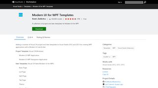 
                            5. Modern UI for WPF Templates - Visual Studio Marketplace