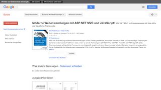 
                            11. Moderne Webanwendungen mit ASP.NET MVC und JavaScript: ASP.NET MVC ...