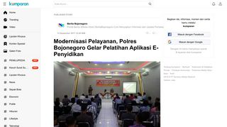 
                            13. Modernisasi Pelayanan, Polres Bojonegoro Gelar Pelatihan Aplikasi E ...