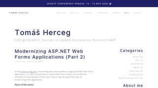 
                            12. Modernizing ASP.NET Web Forms Applications (Part 2) - Tomáš Herceg