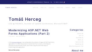 
                            13. Modernizing ASP.NET Web Forms Applications (Part 2) - Tomáš Herceg