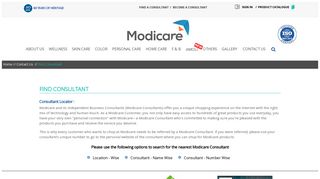 
                            6. Modicare - Find a Consultant