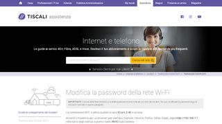 
                            9. Modifica password Wi-Fi - Tiscali Assistenza