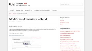 
                            12. Modificare domenii.ro la Rotld . Domenii - Domenii Web