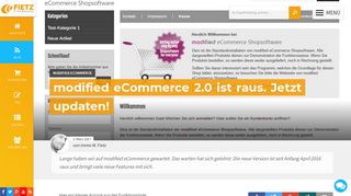 
                            9. modified eCommerce 2.0 ist raus. Jetzt updaten! | Blog + eCommerce ...