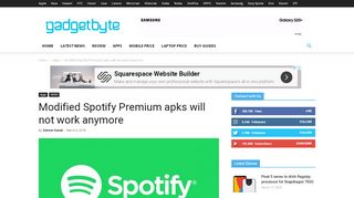 
                            7. Modified Spotify Premium apks will not work ... - Gadgetbyte Nepal