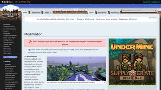 
                            8. Modifikation – Das offizielle Minecraft Wiki