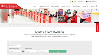 
                            9. Modify Booking - Kenya Airways