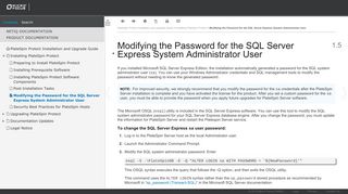 
                            10. Modifying the Password for the SQL Server Express System ...