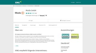 
                            9. Modix GmbH als Arbeitgeber | XING Unternehmen