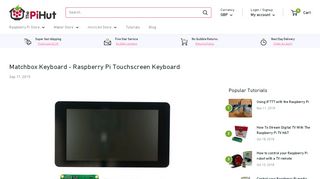 
                            3. ModMyPi LTD | Matchbox Keyboard - Raspberry Pi Touchscreen ...