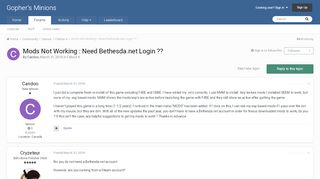 
                            11. Mods Not Working : Need Bethesda.net Login ?? - Fallout 4 - Gopher ...