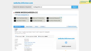 
                            5. modsgarden.cc at Website Informer. Login. Visit Modsgarden.