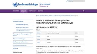 
                            5. Modul 2 | B.Sc. Psychologie - FernUni Hagen