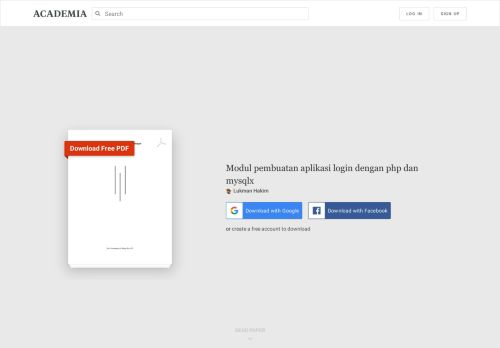 
                            1. Modul pembuatan aplikasi login dengan php dan mysqlx | Lukman ...