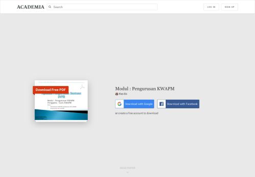 
                            11. Modul : Pengurusan KWAPM | KSS GC - Academia.edu