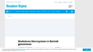 
                            8. Modulares Warnsystem in Betrieb genommen – Infos bei ...